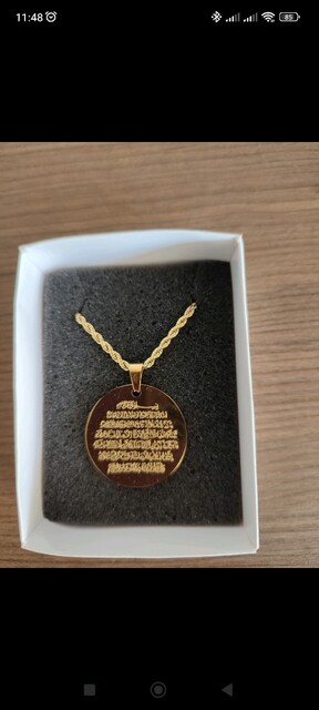 ayet'el kürsi işlenmeli burgu zincirli kolye