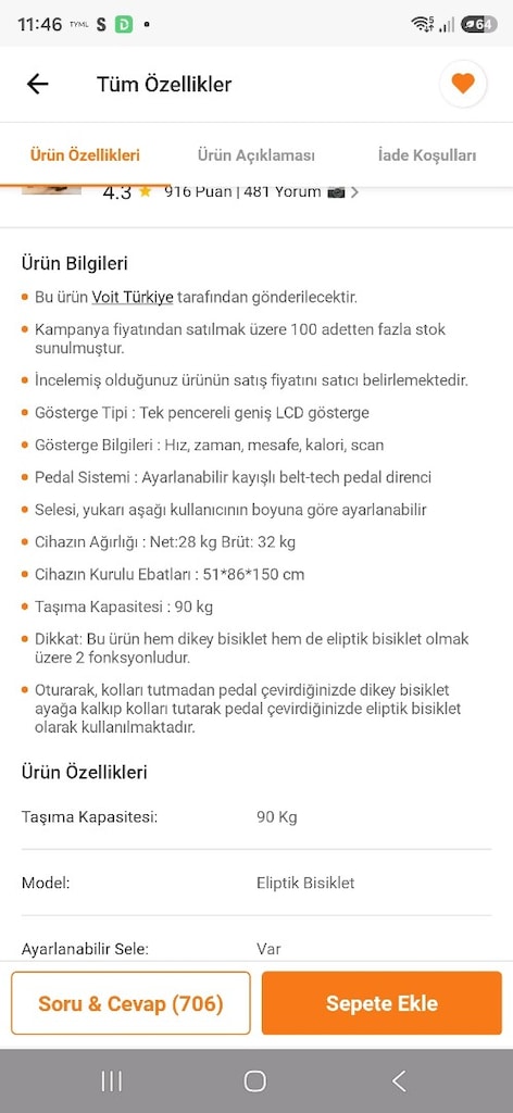 eliptik bisiklet - 4
