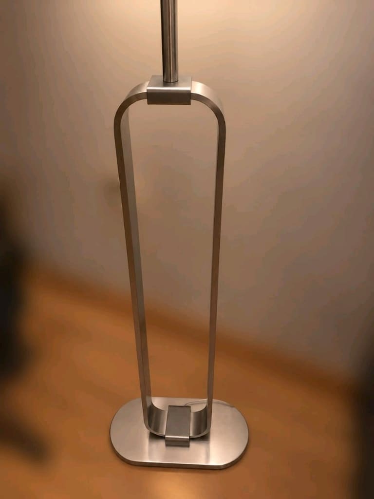 IKEA UPPVIND Yer Lambası – Nikelaj Kaplama / Beyaz, 150 cm - 5