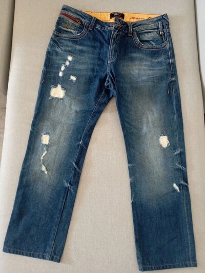 LTB Yırtık Detaylı Mavi Jean Pantolon 34/34 beden