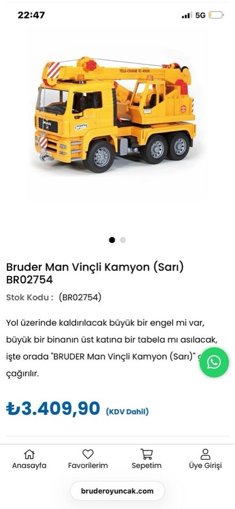 bruder vinçli kamyon - 7