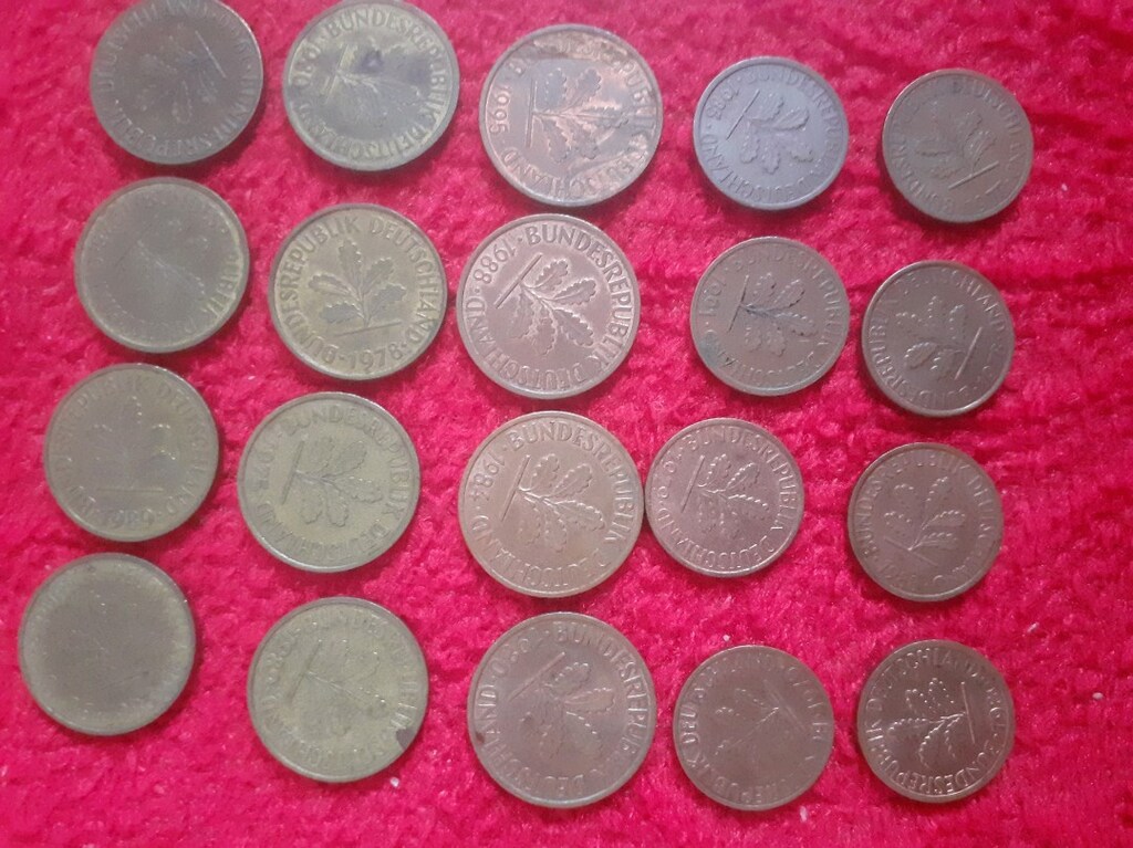20 adet karışık Alman fenigi - 3