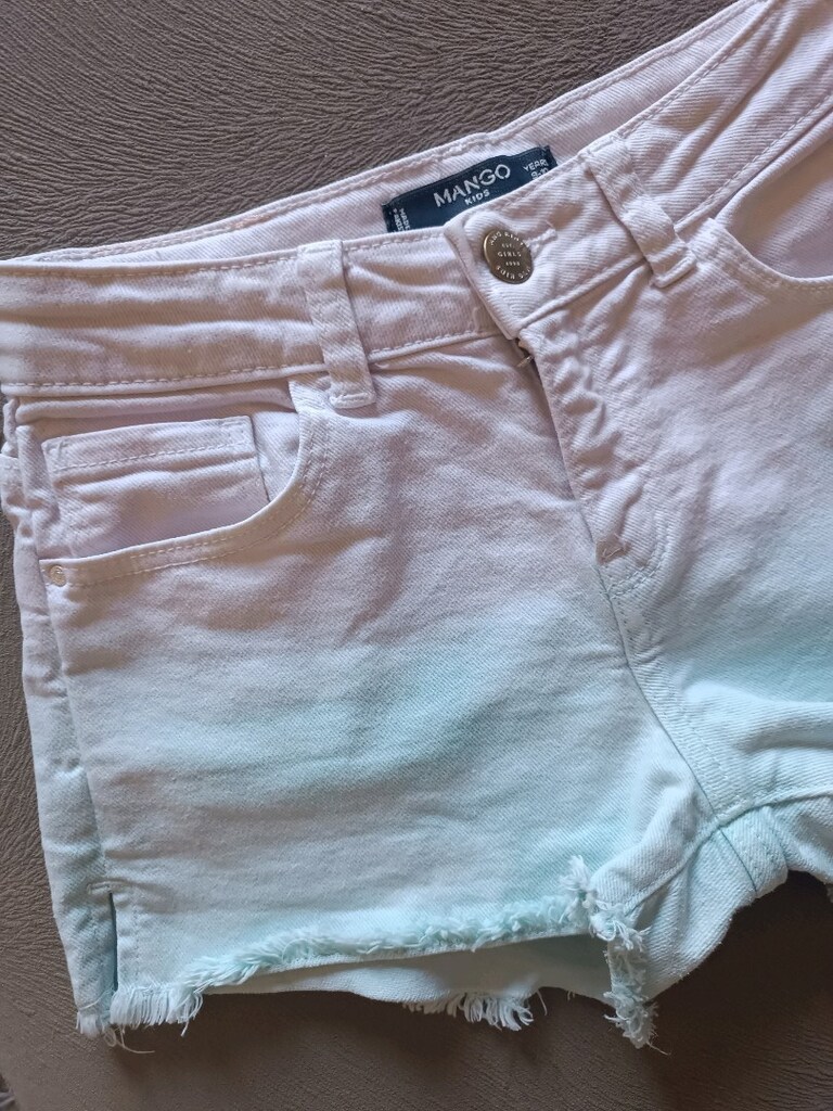 9 yaş,MANGO, Çocuk Jean şort yepyeni, Bikaç kez giyilmiştir — görsel 5/13