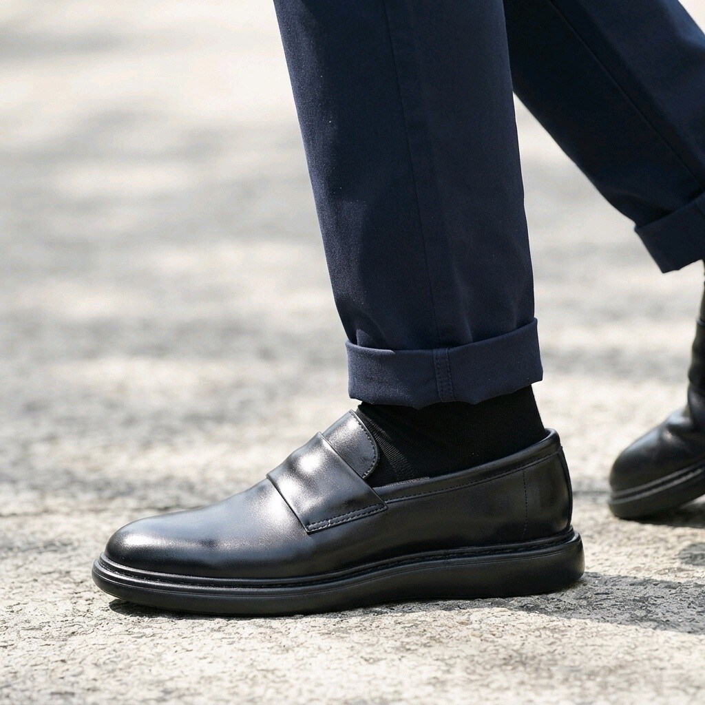 HAKİKİ DERİ GÜNLÜK LOAFER SİYAH (40-44) ERKEK AYAKKABI YENİ - 4