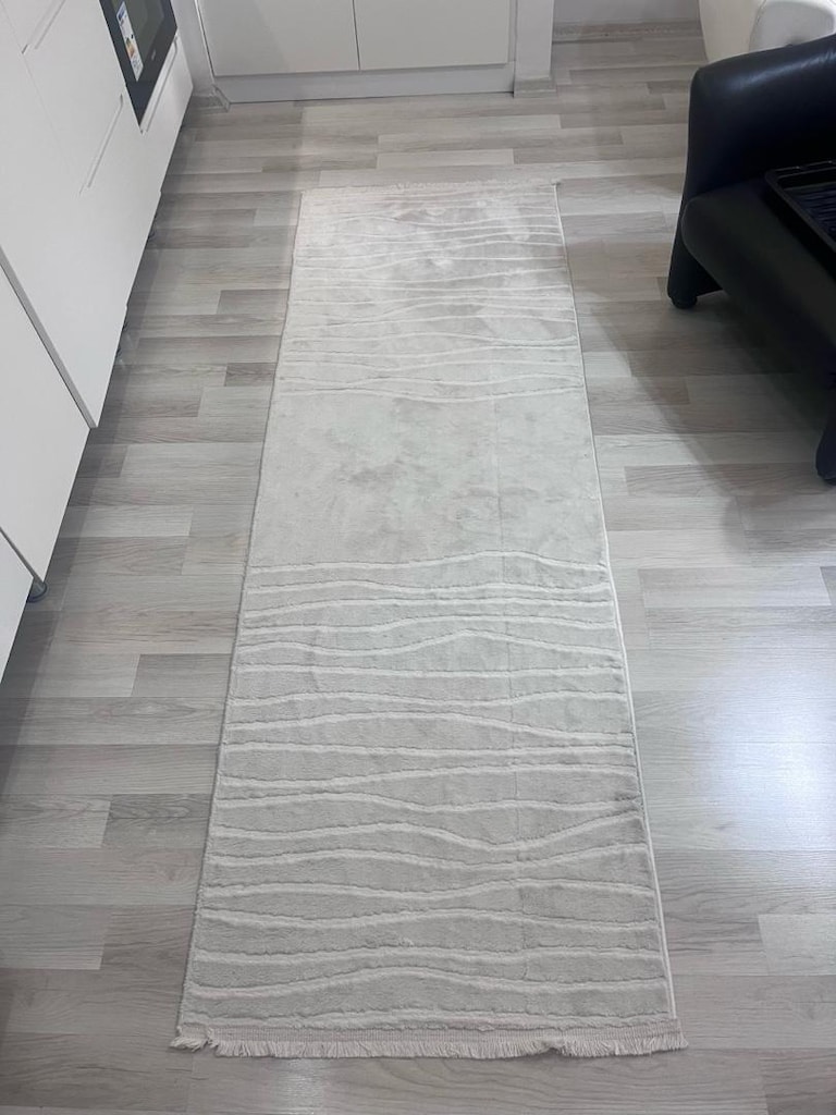 ACİL SATILIK 3LÜ BEYAZ HALI SET + ZİGON SEHPA - 2