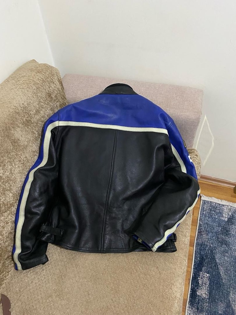 Kerozen Hakiki Deri Vintage Motosiklet Ceketi (L) - 6