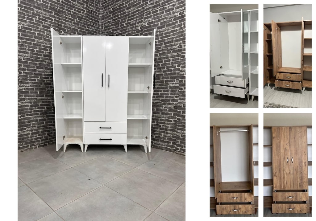 4 kapaklı elbise dolabı msokttstwm - 5