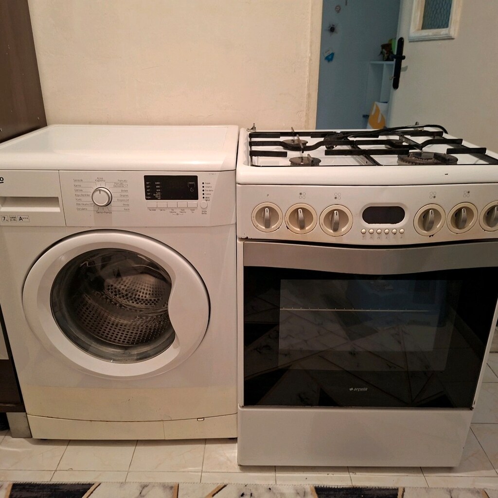 çamaşır makinesi ve doğalgazlı ocak fırın - 8