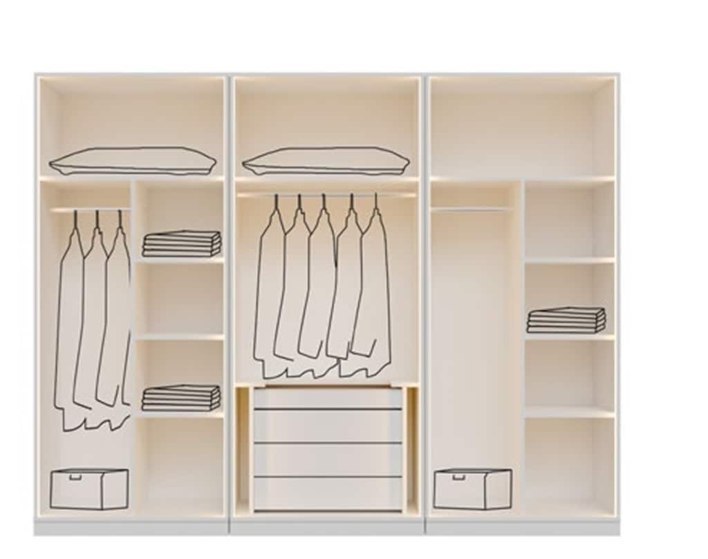 Sıfır, %100 MDF , 6 Kapılı Gardırop - Aytaşı - 14
