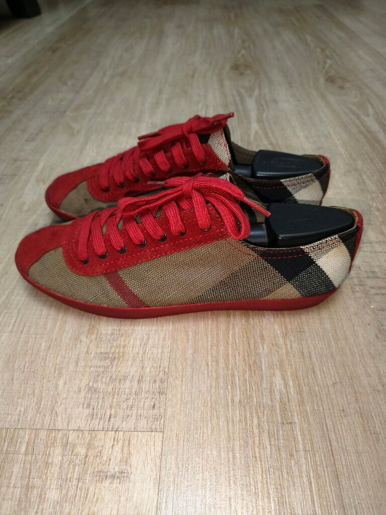 Orjinal Burberry süet kanvas low top Sneaker 37-38 - 6