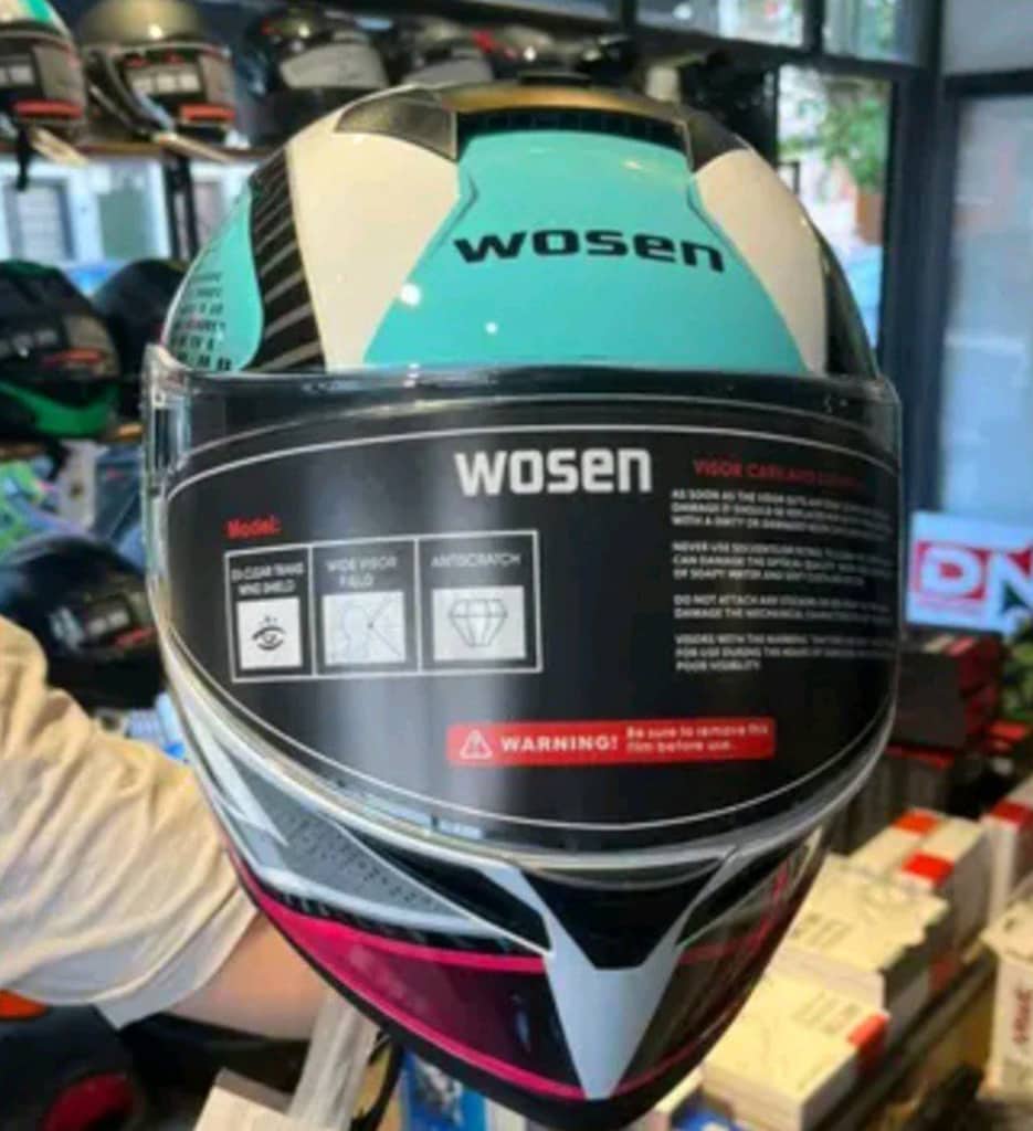 wosen güneş gözlüklü çene açılır kask kadın - 2