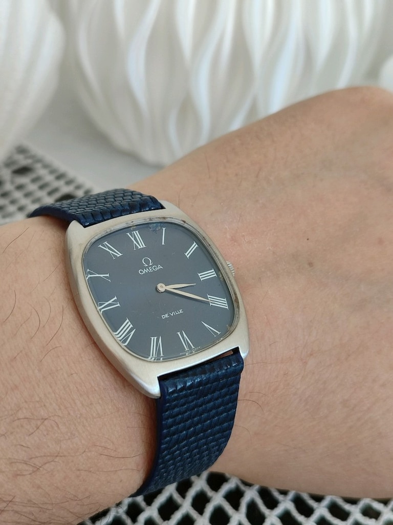 OMEGA DE VİLLE TANK KASA KURMALI ERKEK KOL SAATİ - 4