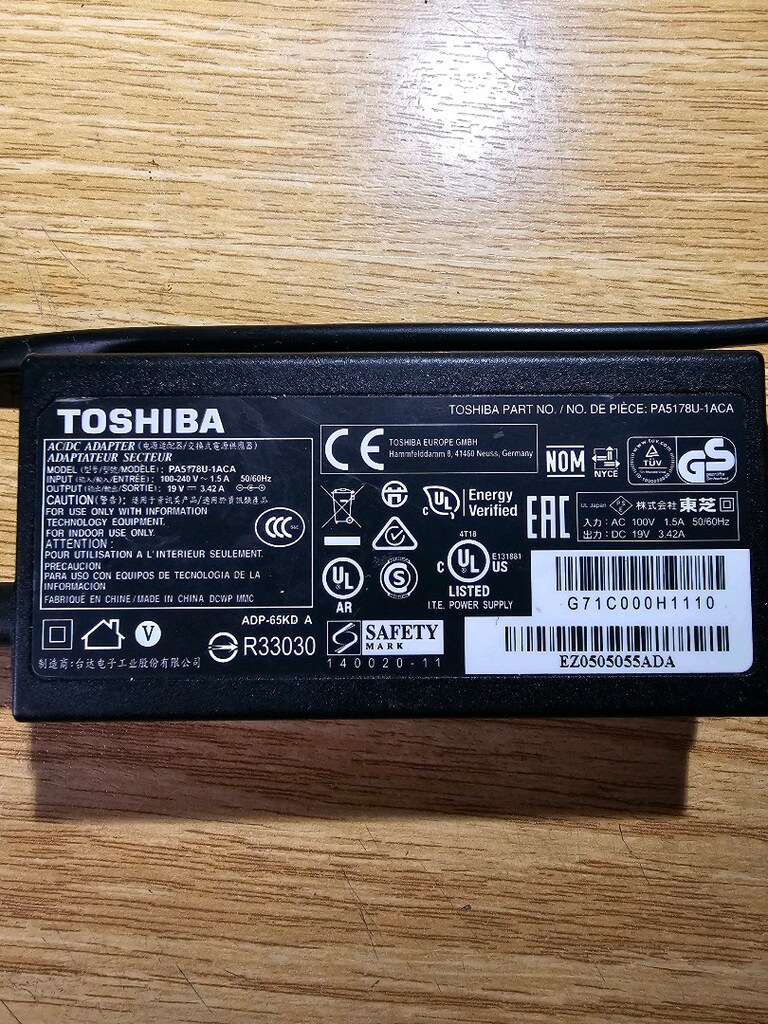 TOSHIBA 19V 3.42A LAPTOP ADAPTÖR - 2