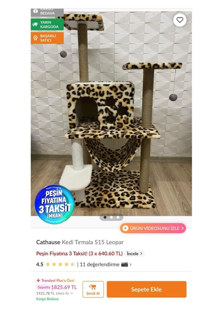 LEOPAR KEDİ EVİ - 3