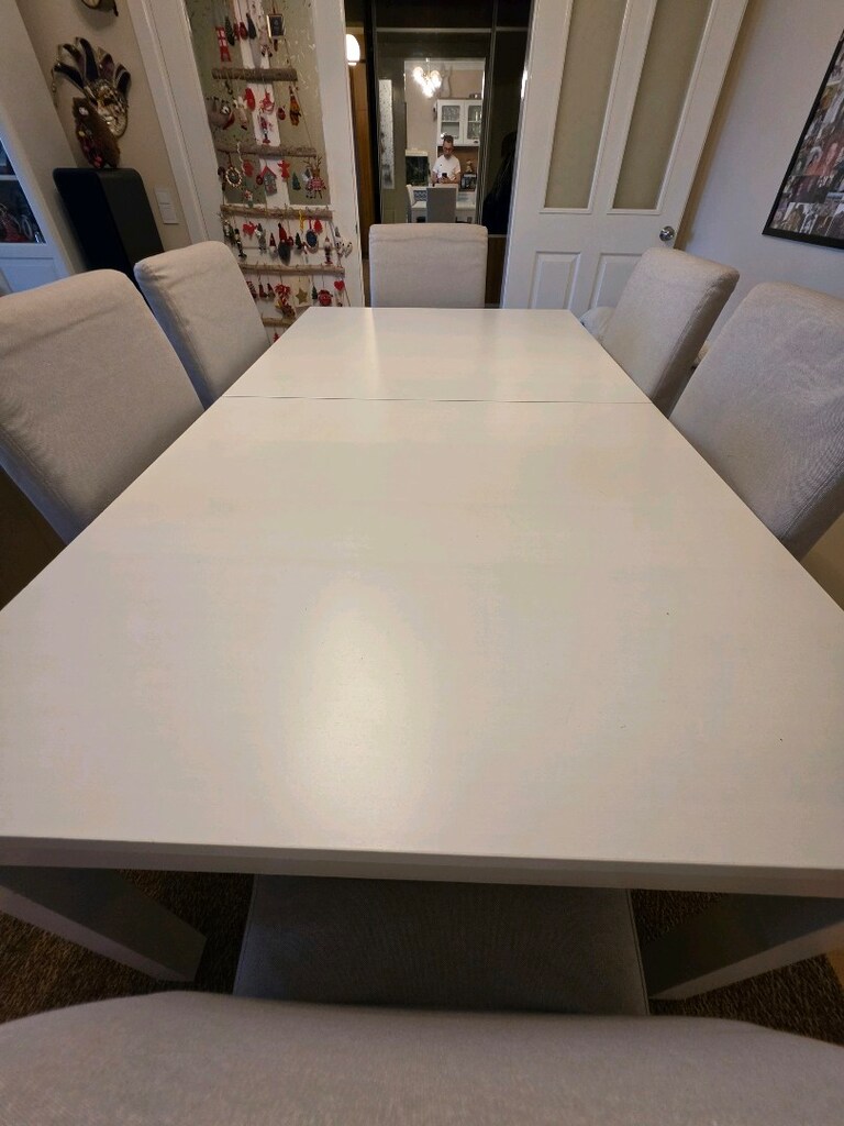 İkea 6-8 kişilik Yemek masası+6 Ad.Sandalye - 3