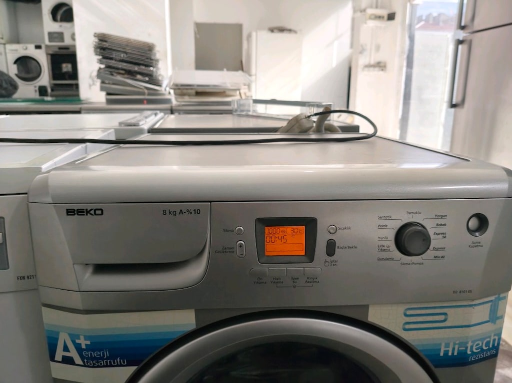 Beko gri 8 kg 1000 devir çok temiz çamaşır makinesi - 8