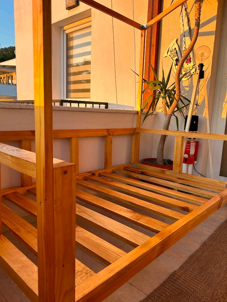 Gölgelikli Bahçe Yatağı-Gölgelikli Daybed-Gölgelikli Bahçe Koltuğu - 8