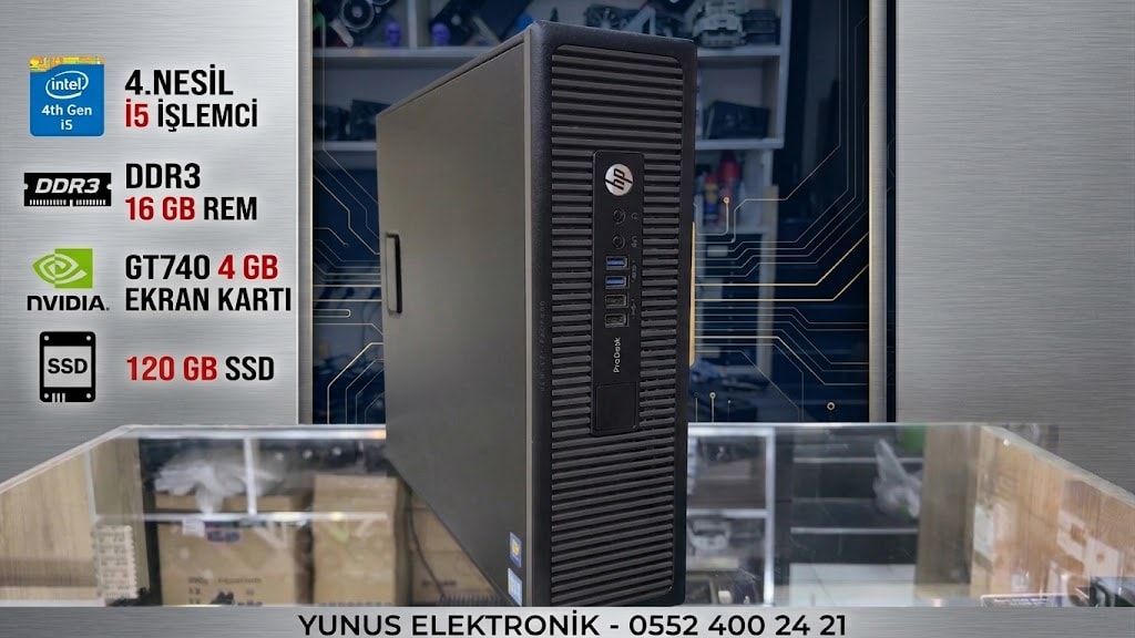 YUNUS ELEKTRONİKTEN OFİS BİLGİSAYARI EKRAN KARTLI - 6