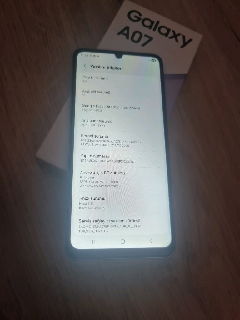SIFIRDAN FARKSIZ YURTİÇİ 23AY GARANTİLİ 128GB 4RAM SAMSUNG A07 - 6