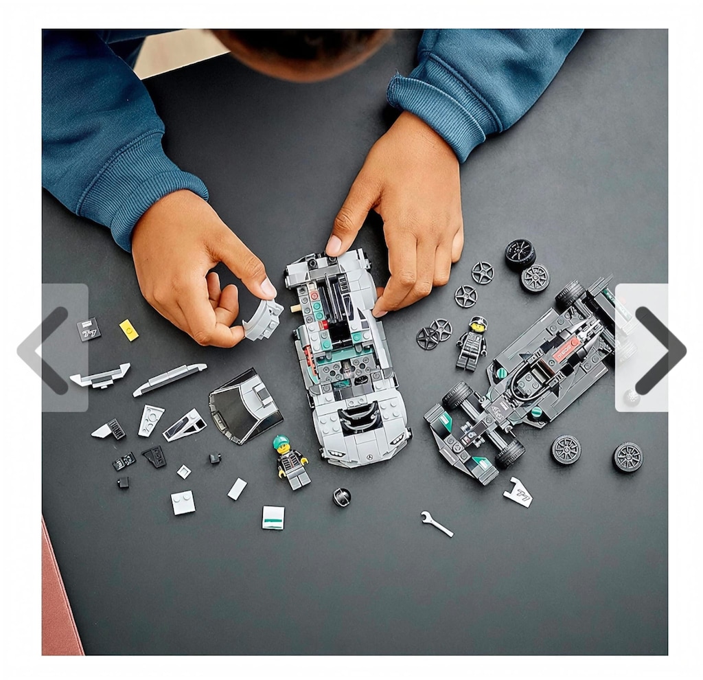 Sıfır - Kapalı Kutu Lego Speed Champions 76909 Mercedes-AMG İkili Set - 5