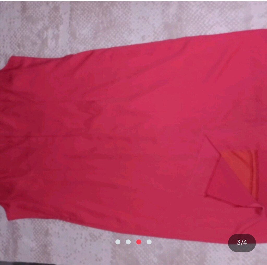 fuşya abiye elbise XXL beden - 3