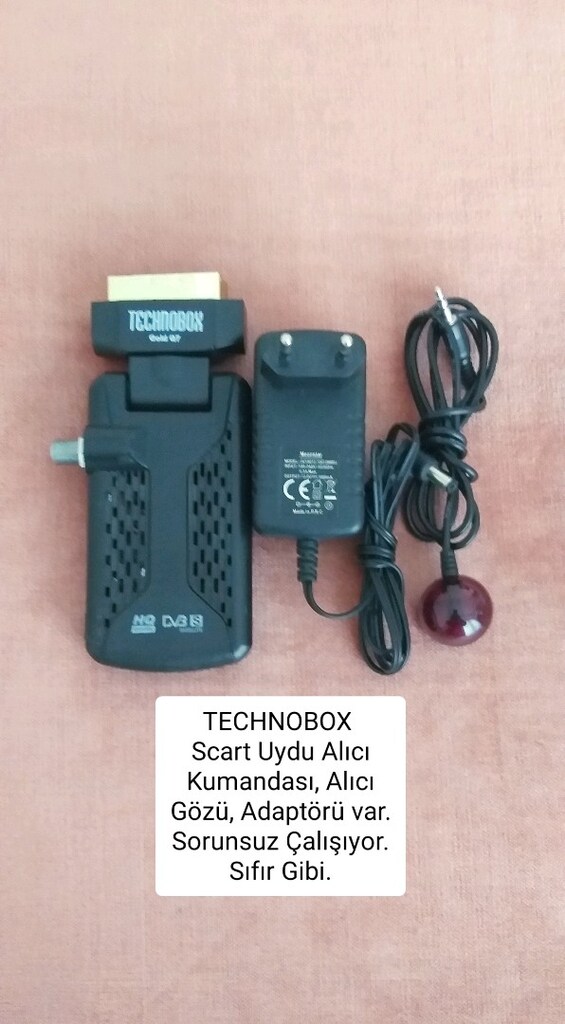 TECHNOBOX Scart Uydu Alıcı Kumandası Alıcı Gözü, Adaptörü var Sorunsuz - 2