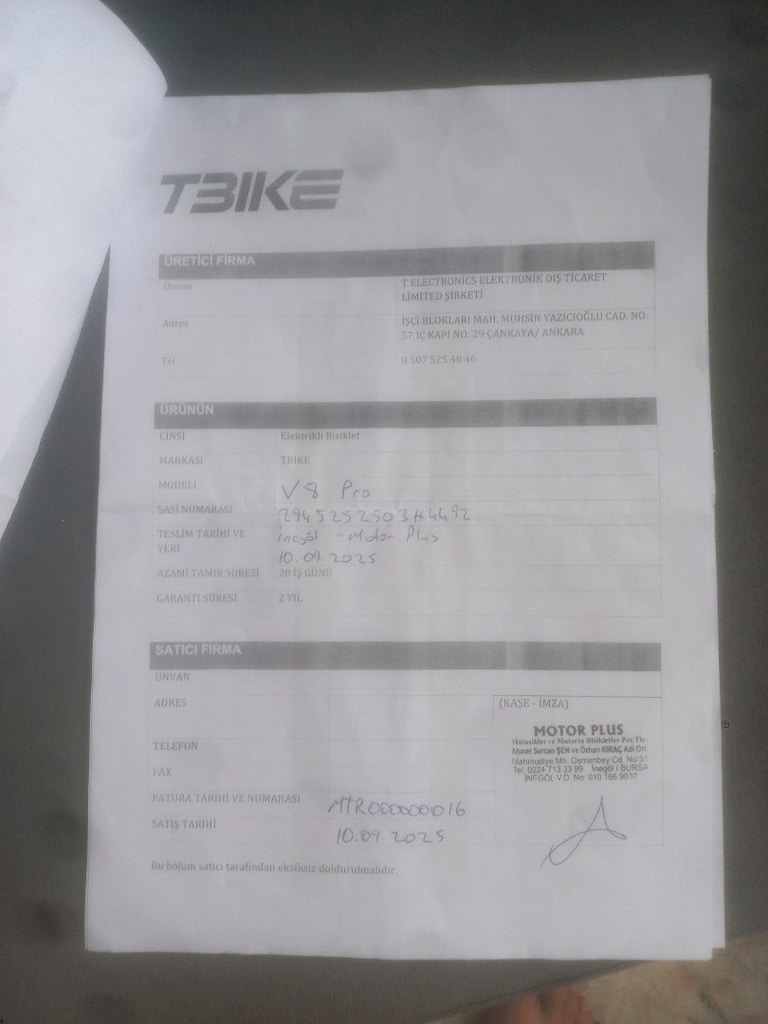 t bike v8 pro 750 walt 15 amper hatasiz jelatinleri uzerinde - 4