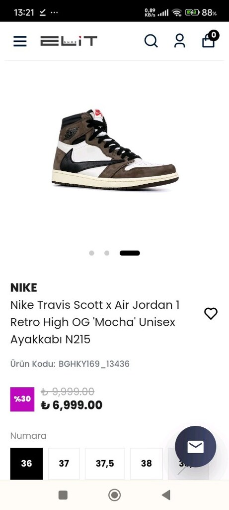 Nike Air Jordan retro 1 Ayakkabı - 11