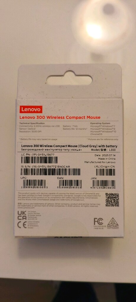 Lenovo mouse,Kapalı ambalajında - 3