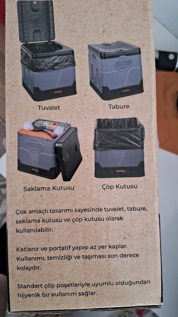 SIFIR KUTUSUNDA Kamp Tuvaleti 4 ütü bir arada - 2
