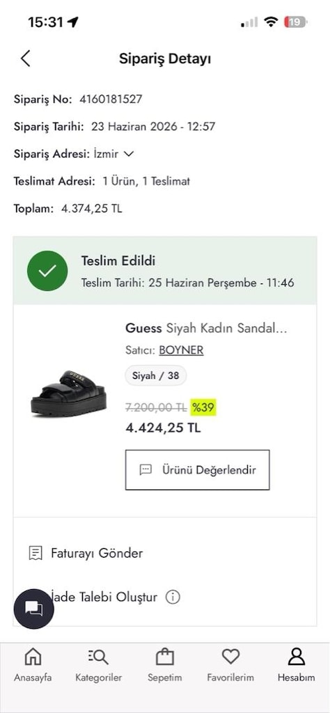 Guess kalın tabanlı terlik - 4
