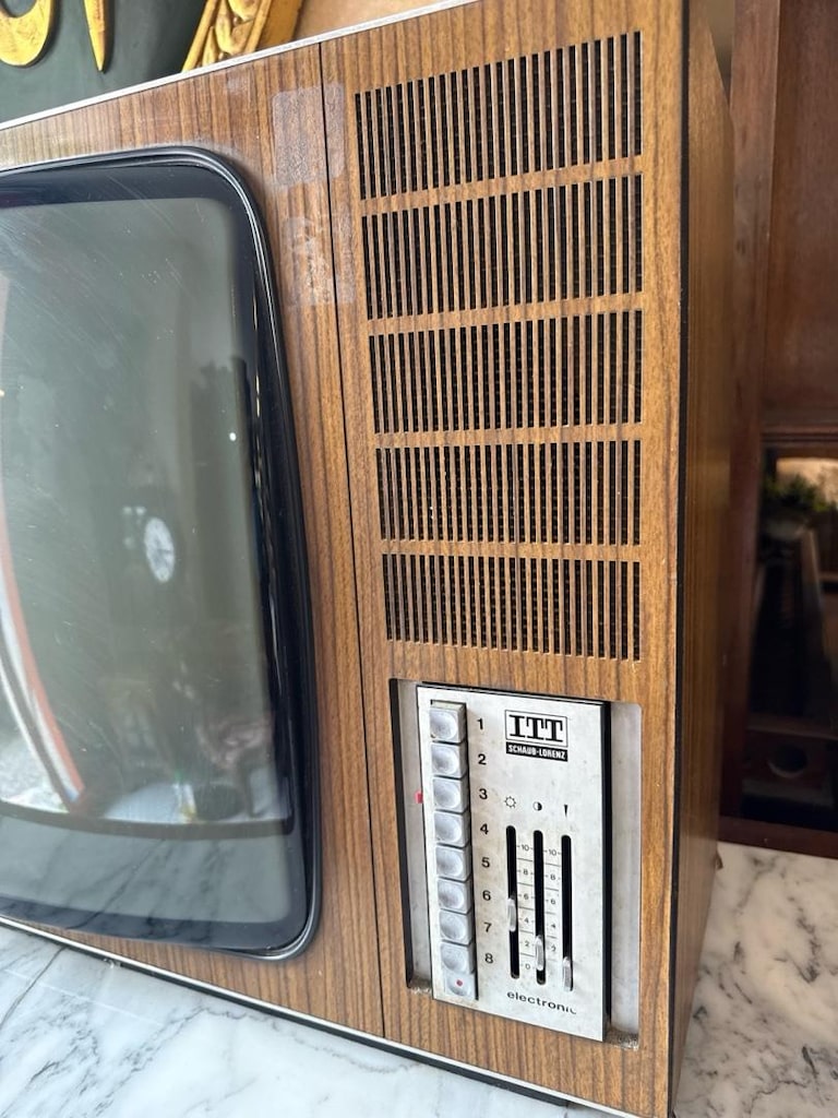 dekorluk eski tv ahsap kasa - 2