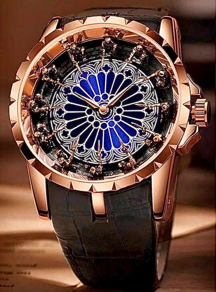 ‼İTHAL/SIFIR/18K Altın Kaplı,3D Şovalye Detay Kadran,İsviçre Mekanizm - 12