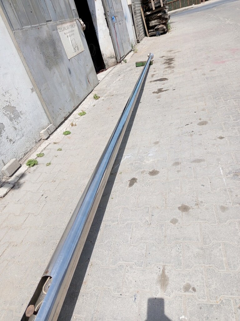 Bayrak Direği 7 Metre Krom Paslanmaz - 9