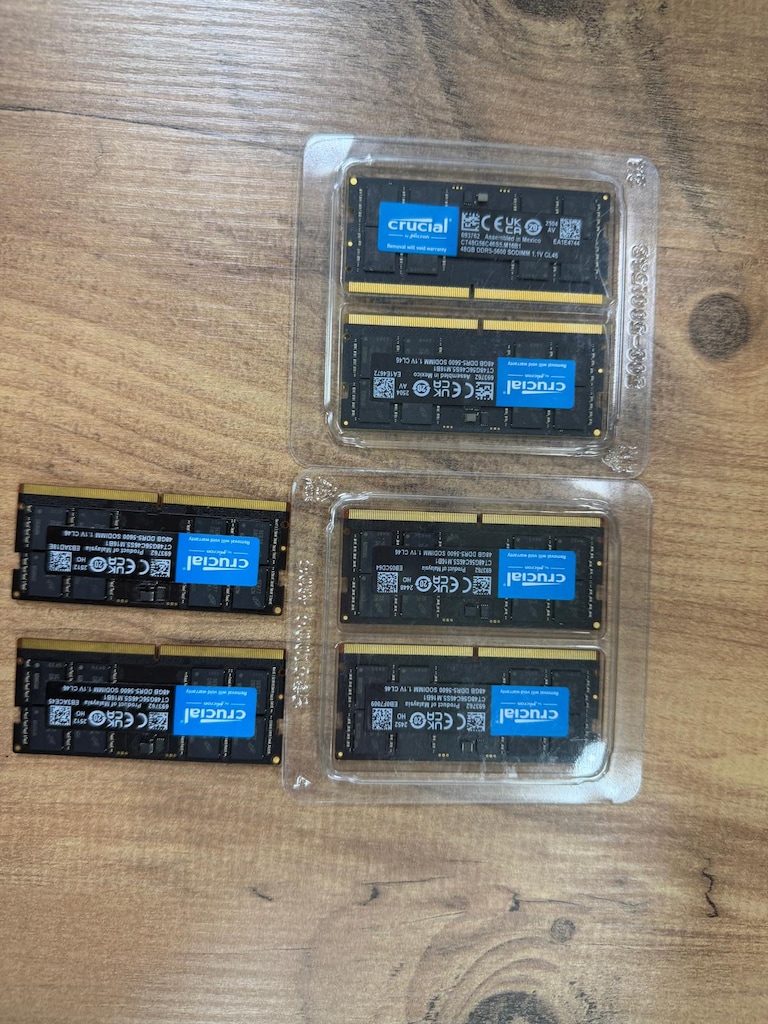 CRUCİAL 48 GB DDR5-5600MHZ LAPTOP RAM STOK 6 ADET MAĞAZADAN