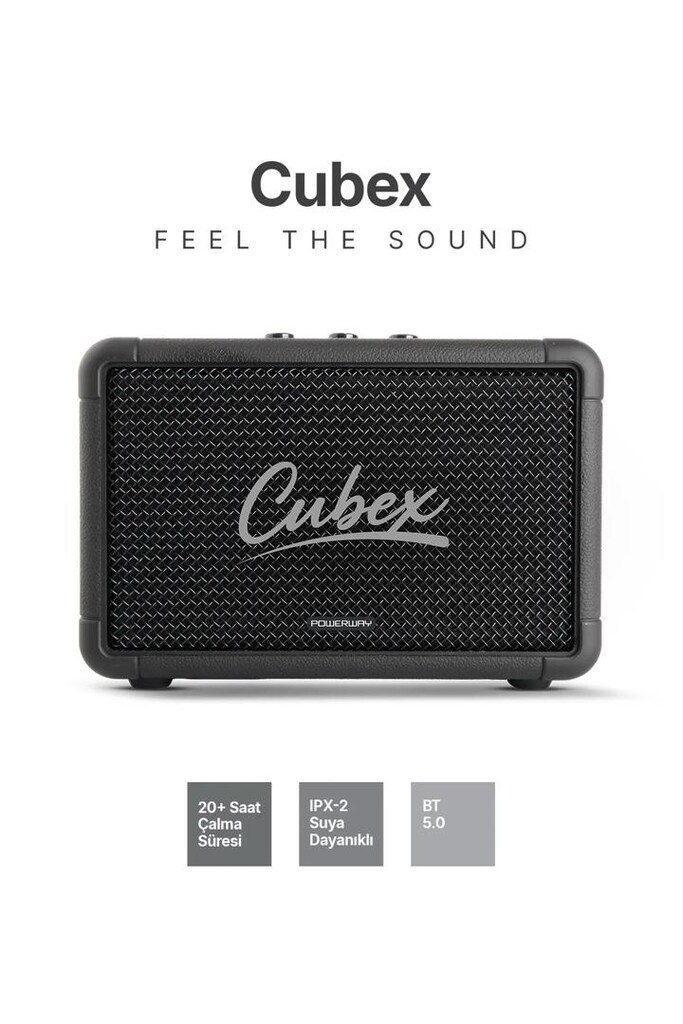 POWERWAY CUBEX | 40 Watt Bass, Tiz Ayarlanabilir Bluetooth Hoparlör… - 3