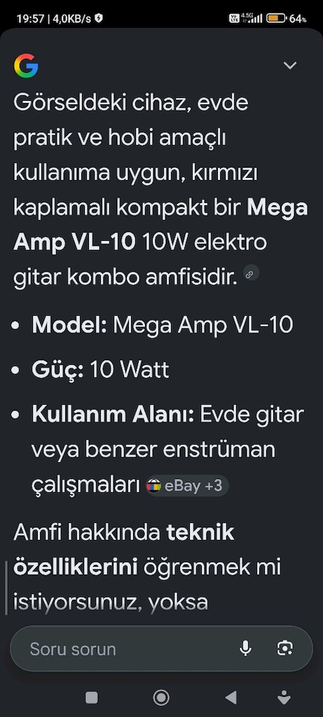 Mega AMP elektronik gitar bas anfisi - 5