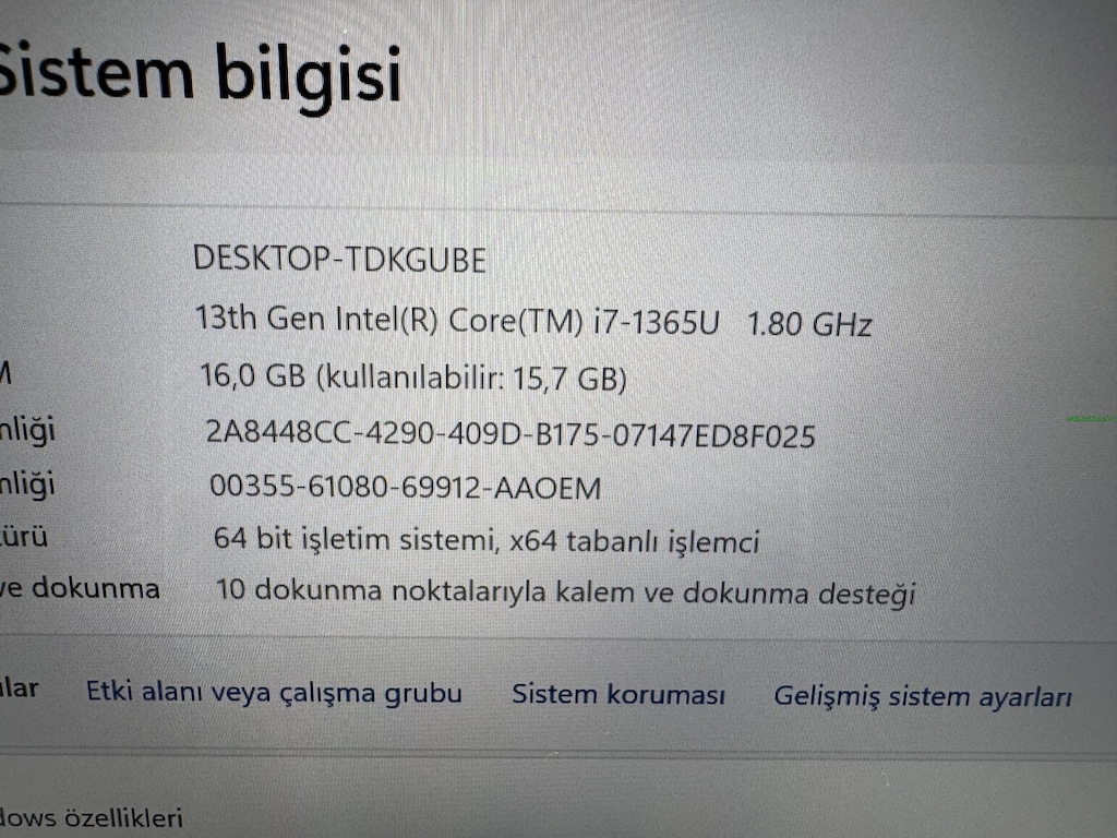 THİNKPAD X1 YOGA İ7 13. NESİL 16 GB RAM 512 NVME DOKUNMATİK - 5