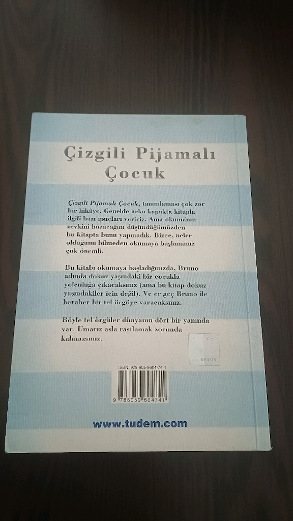 Çizgili Pijamalı Çocuk (Tudem Yayınları John Boyne) - 2