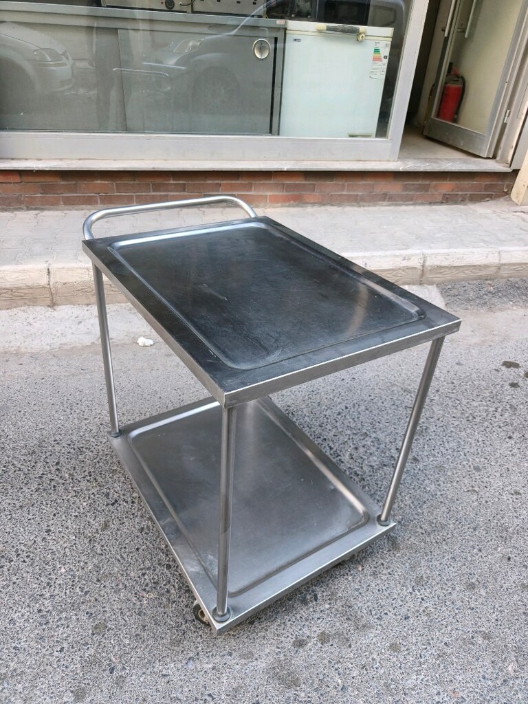 krom servis arabası - 15