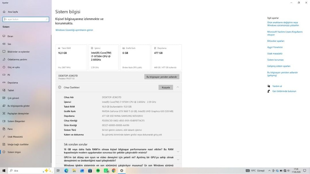 Acer Oyuncu Laptop - 4