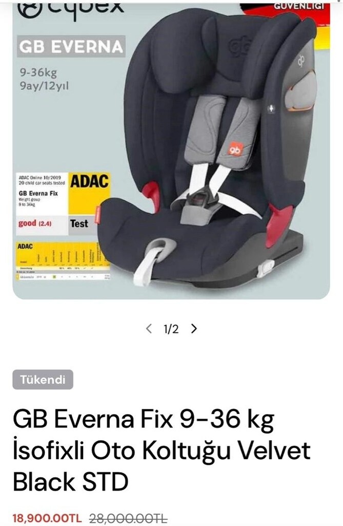 CYBEX GB 9-36 KG ÇOCUK OTO KOLTUĞU - 7