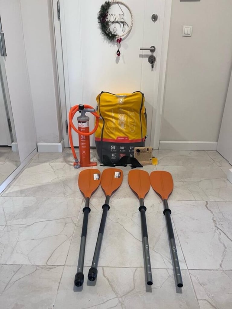 Decathlon Tribord Şişme Kano - 2 Kişilik - Sarı - 100 - 6