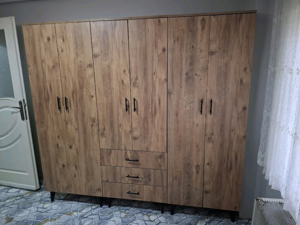 *SIFIR*dolap gardırop elbise dolabı gardolap NAKLİYE BİZDEN - 7