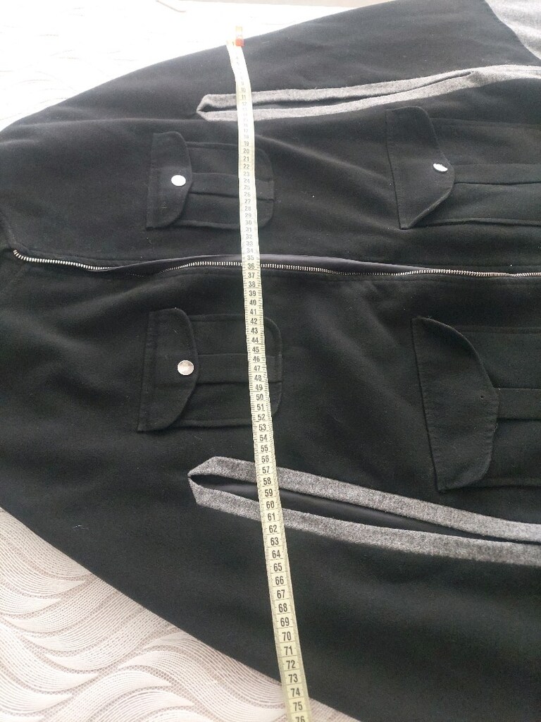 Pelerin model Kaşe kumaş cepli Panço - 10