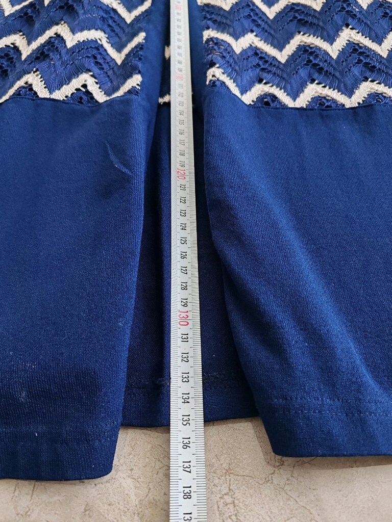 Lacivert Elbise Fermuarlı Detaylı - 10