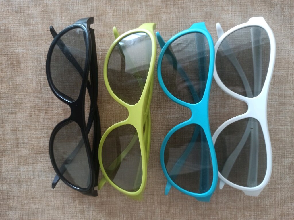 8 Adet Renkli & Standart Pasif 3D TV Gözlüğü (Pilsiz) - 2