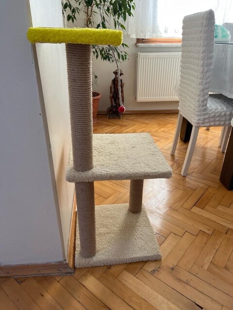 kedi tırmalama tahtası ve salıncak