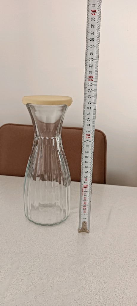 Şeffaf cam su şişesi - 2
