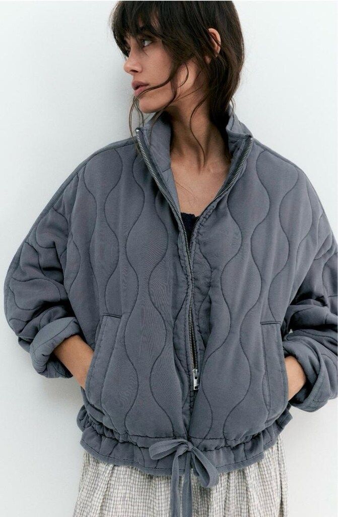 pull bear dik yaka şişme mont - 5